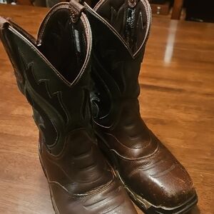 Brown Leather Cowboy Boots
